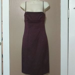 Guess formal dress metallic purple size 5